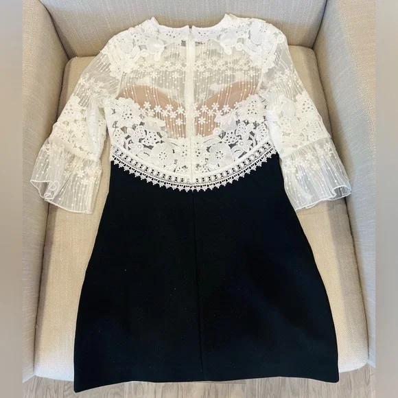 Self-portrait lace mini dress - Picture 2 of 6